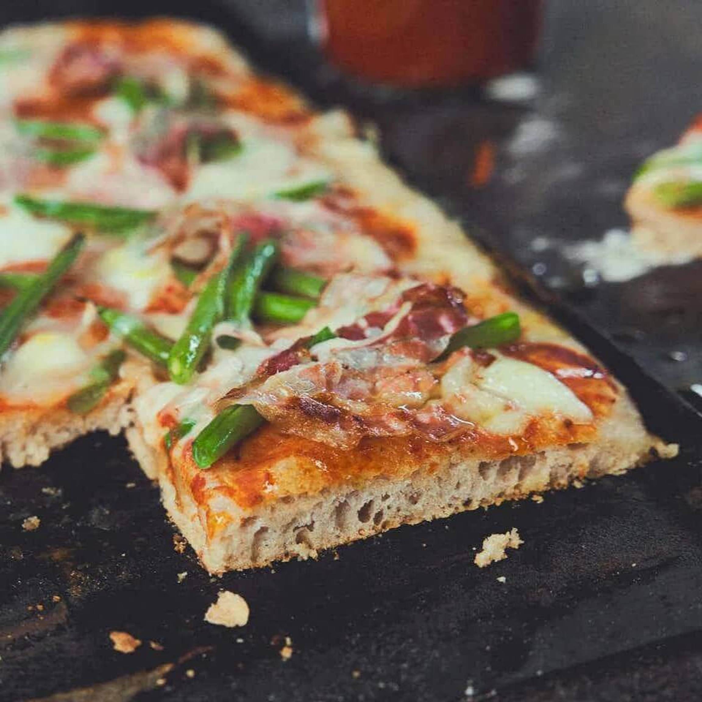 Romeinse pizza van het blad