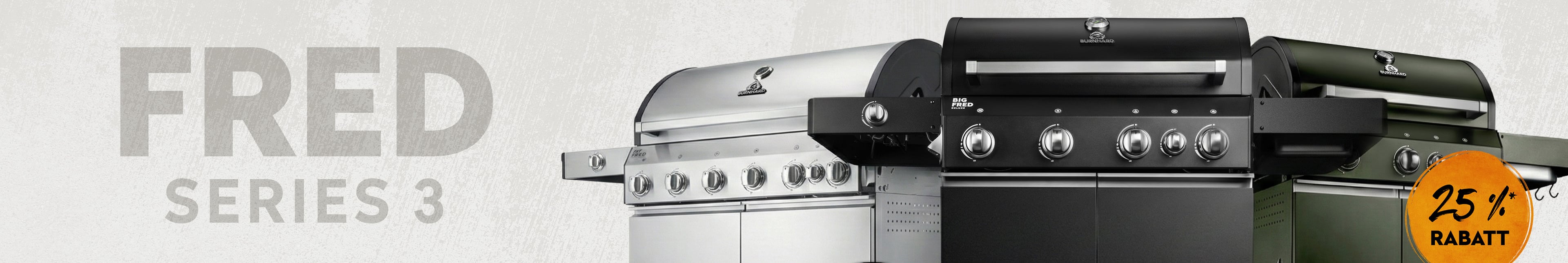 Sicher dir jetzt noch einen der letzten FRED Gasgrills der Series 3