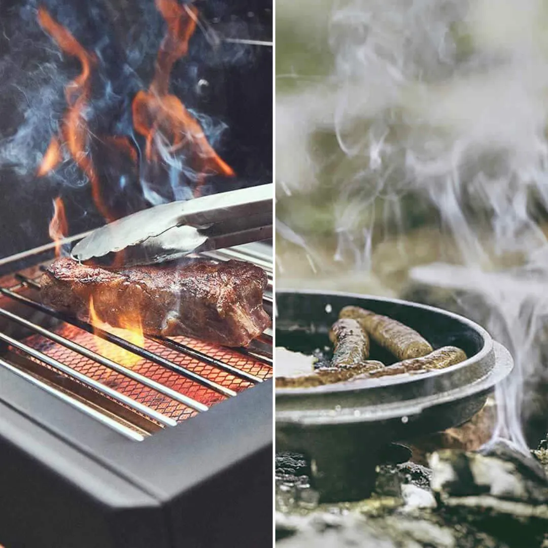 Gas- oder Kohlegrill: Rauchentwicklung
