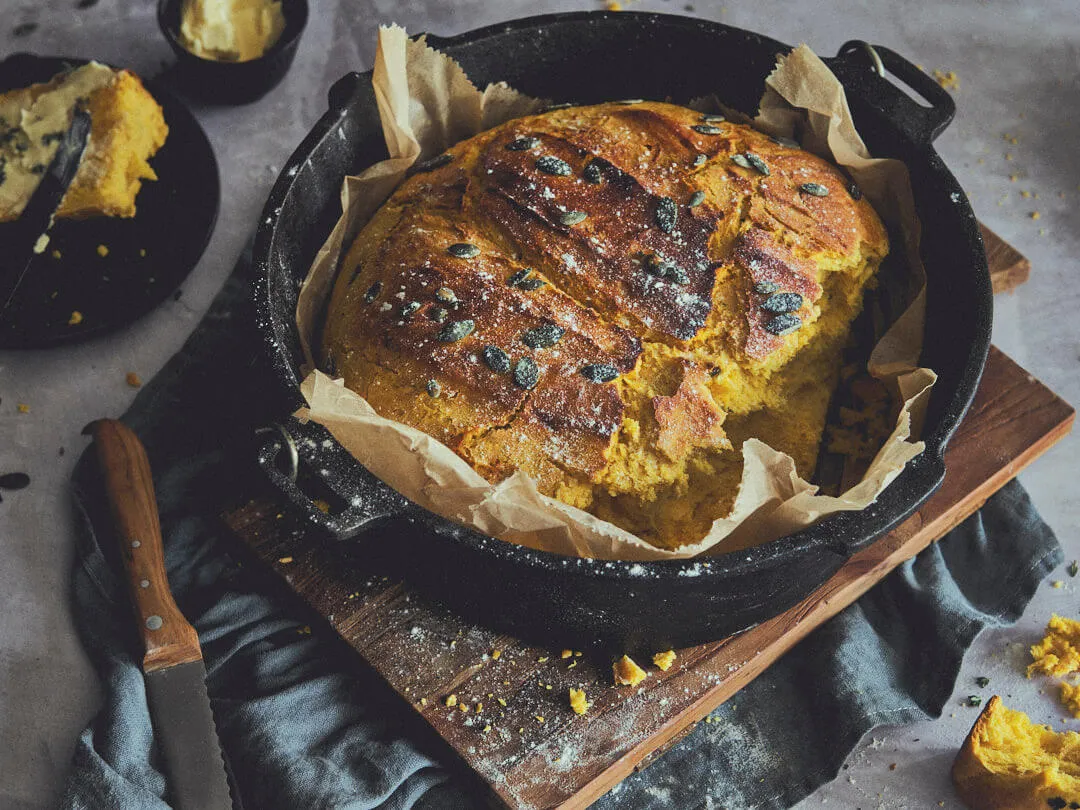 Kürbisbrot aus dem Dutch Oven
