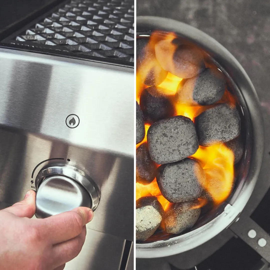 Gas- oder Kohlegrill: Anfeuern und Zeitaufwand