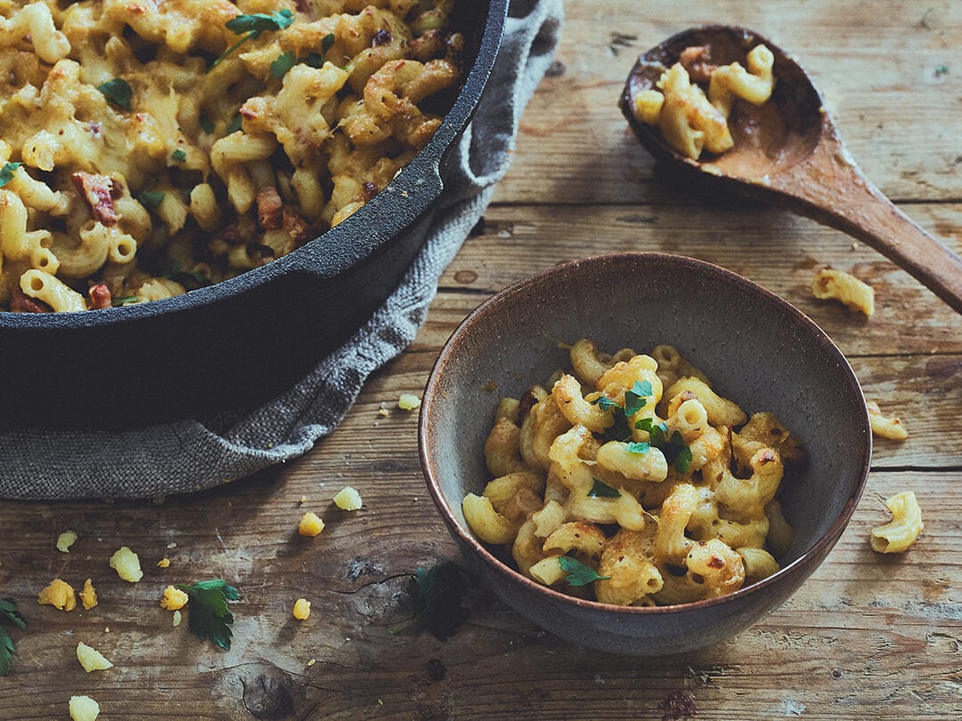 Mac en kaas uit de Dutch Oven