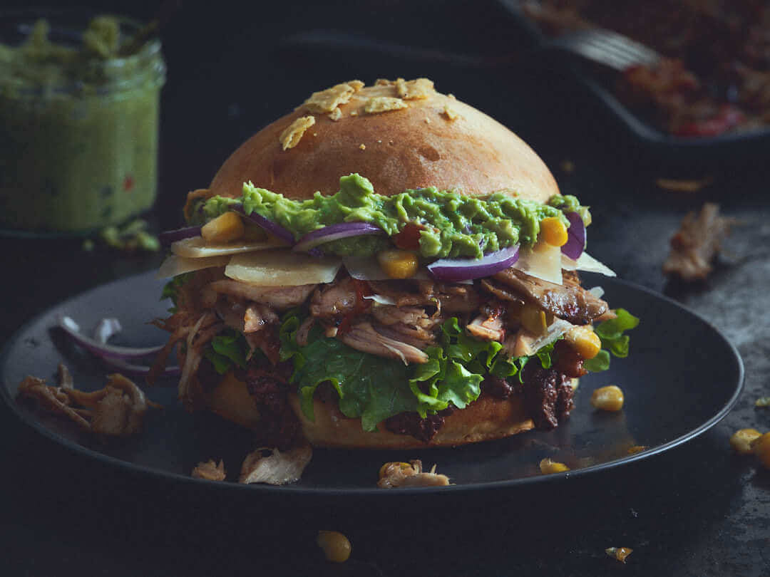 Pulled Chicken Burger