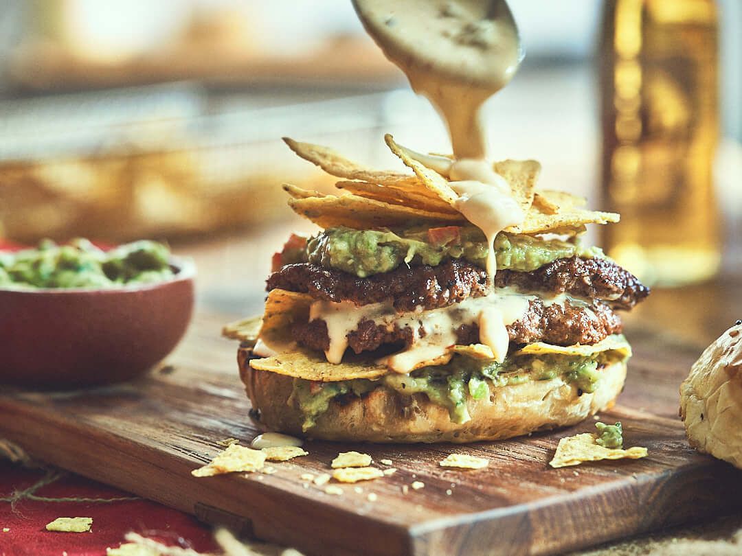 Smashed Nacho Burger