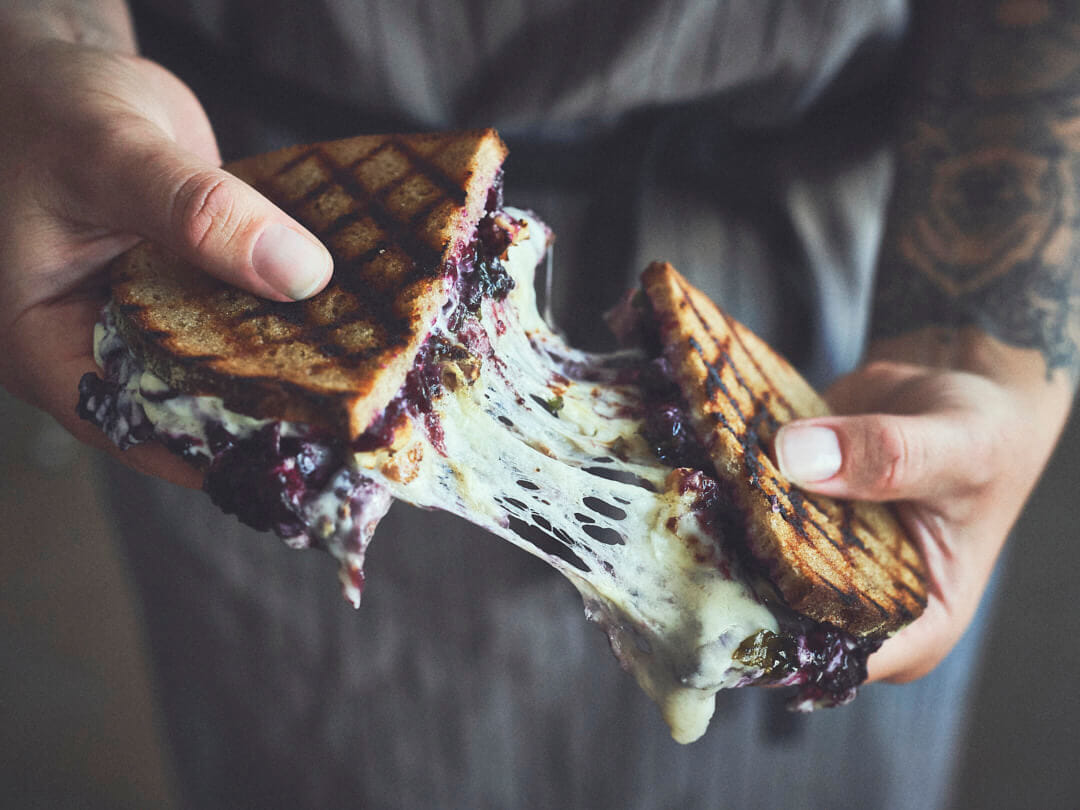 Grilled Blueberry Sandwich