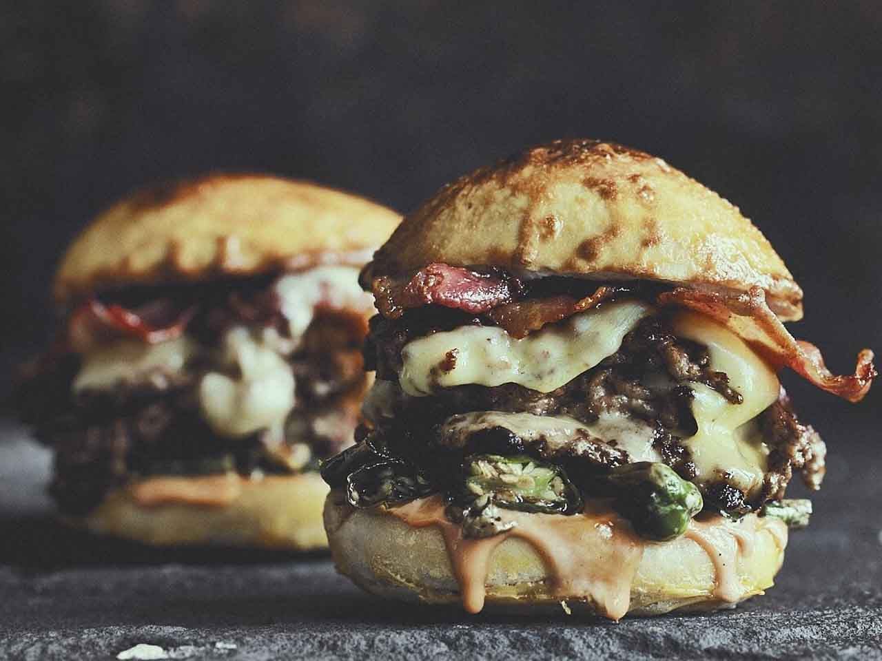 Smashed Triple Burger