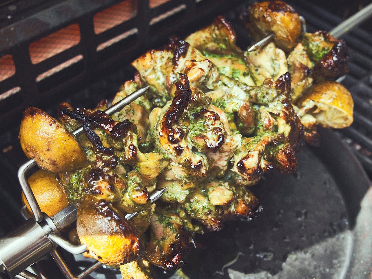 Chicken Souvlaki vom Drehspieß