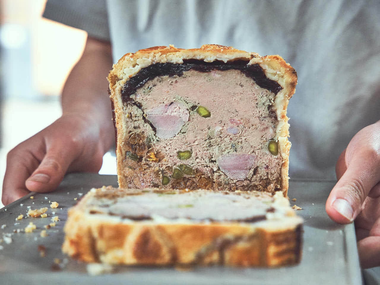 Pâté uit de vorm met deksel