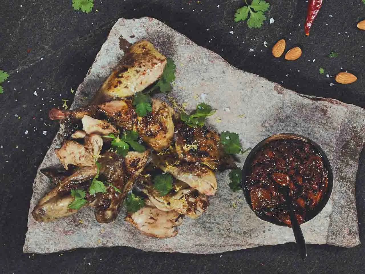 African Chicken mit Rotwein-Chutney