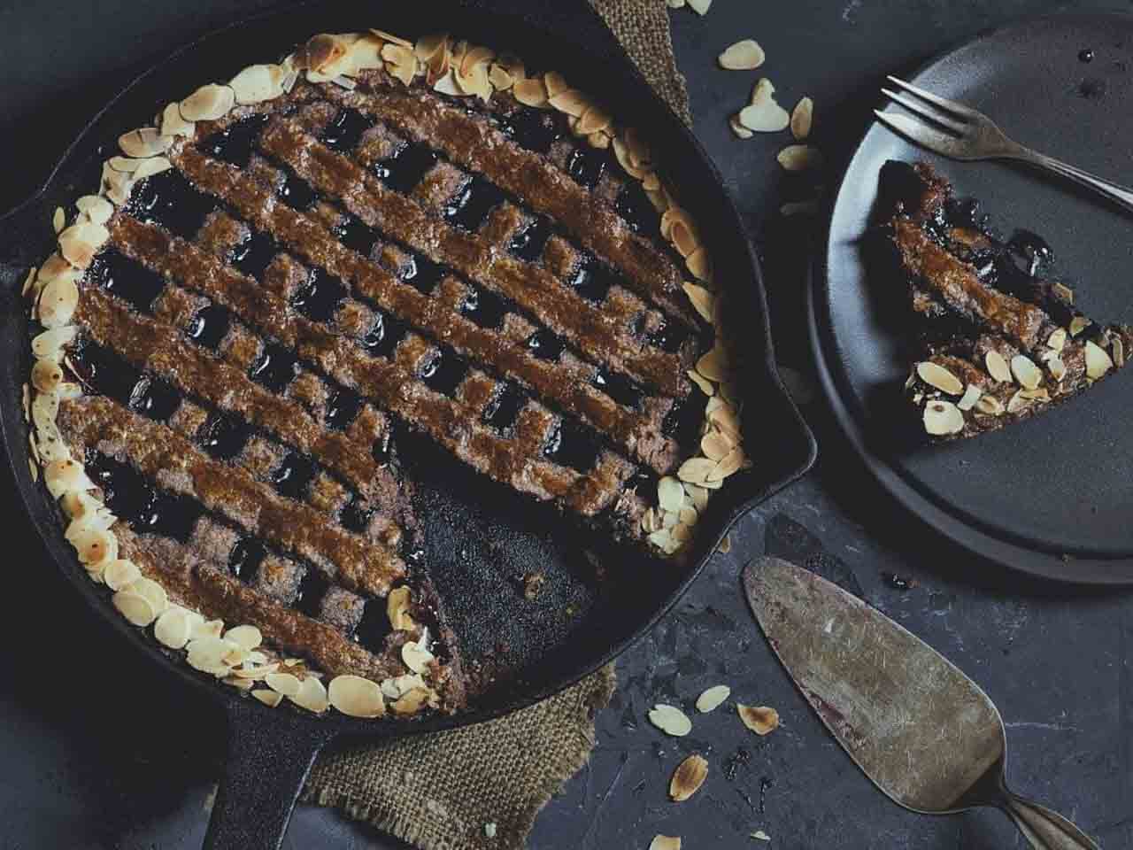 Linzer Torte uit de gietpan