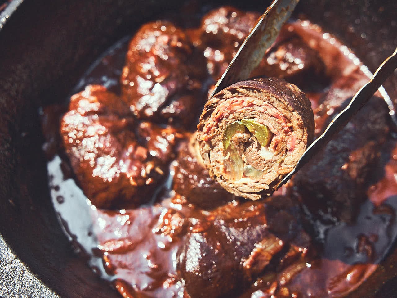 Rinderrouladen mit Serviettenknödeln