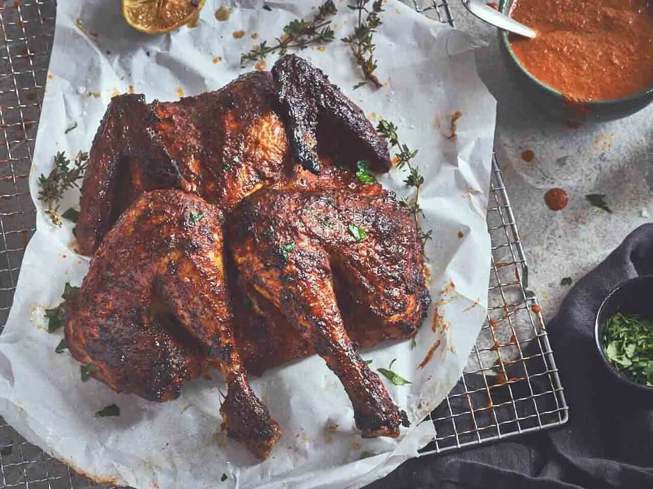 Piri Piri kip van de pelletsmoker