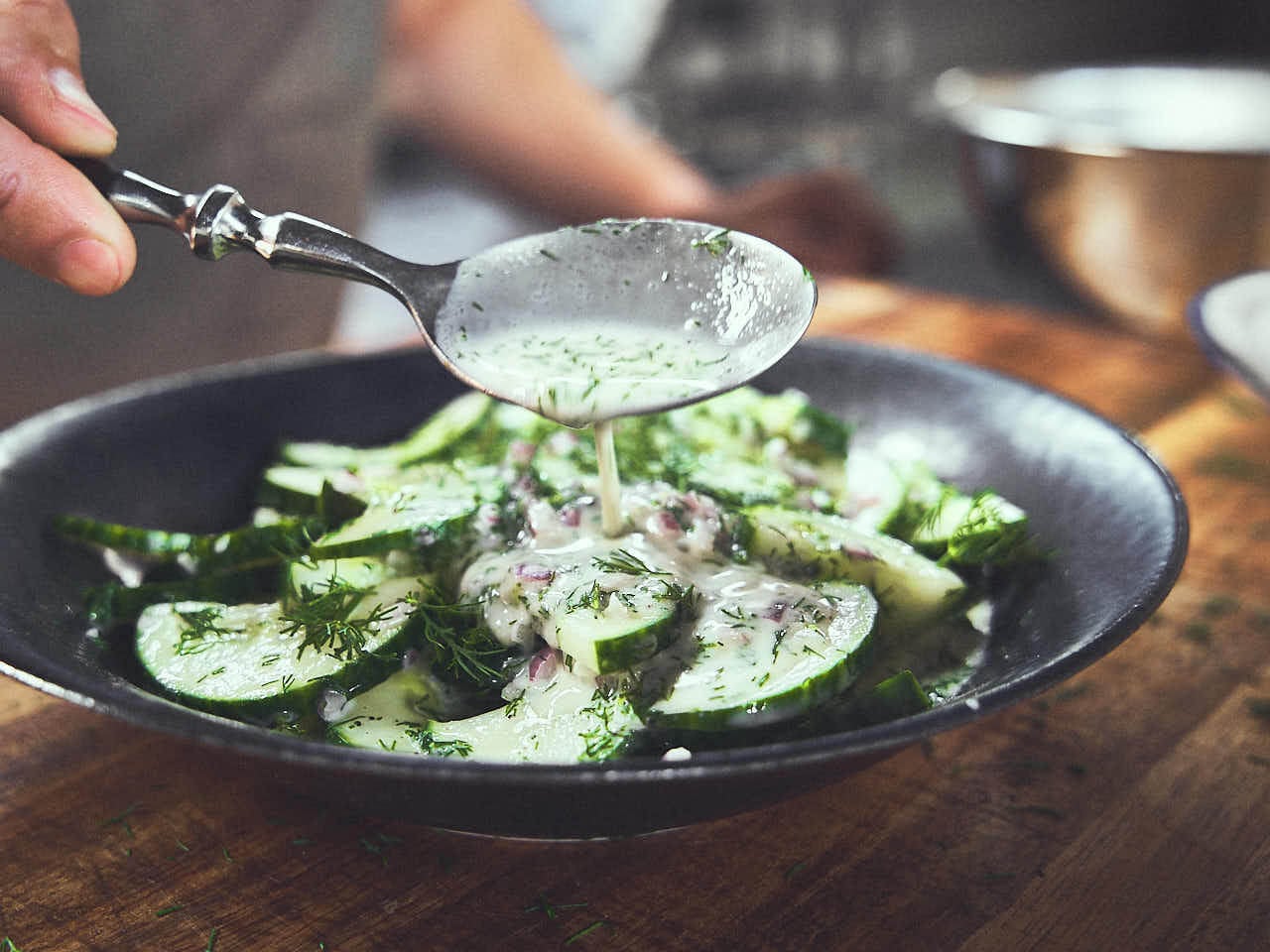 Komkommersalade met dille