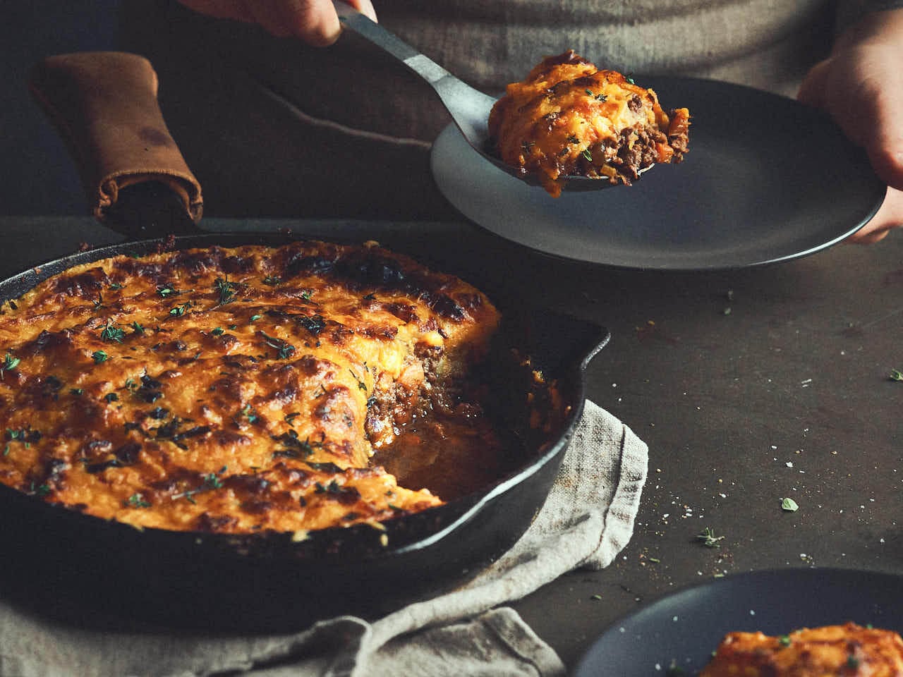 Shepherd's Pie uit de braadpan.