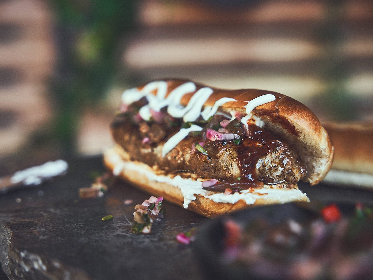 Gestampte Hotdog