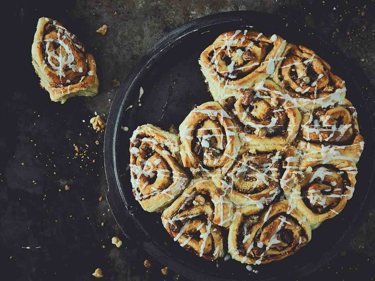 Zimtschnecken aus dem Dutch Oven