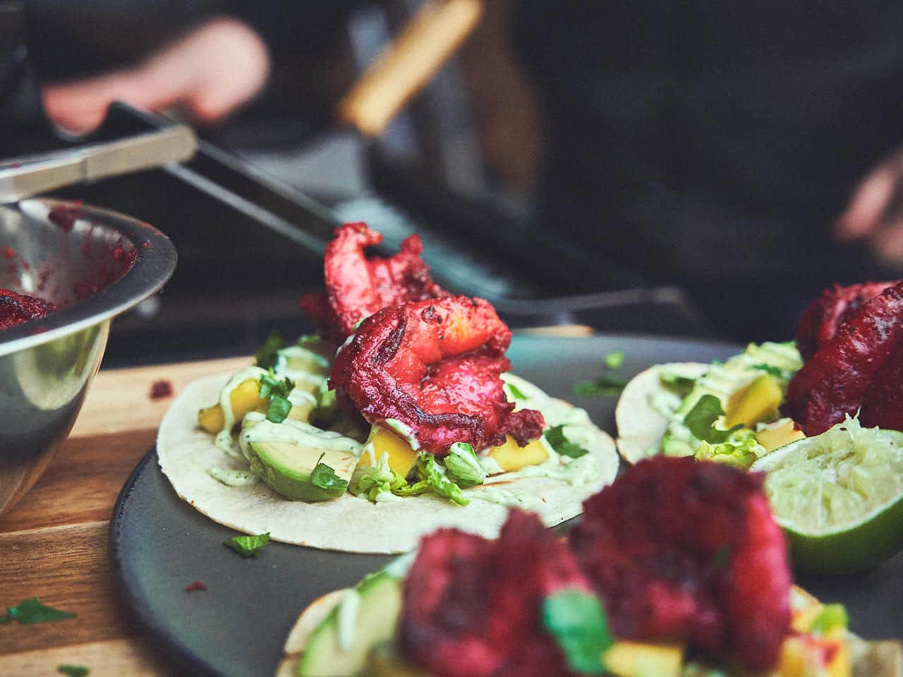 Garnalen Tacos met BBQ Rub