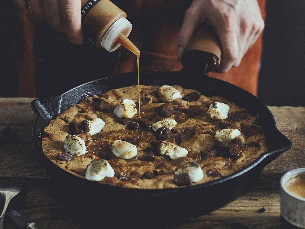 Giant Marshmallow Chocolate Chip Cookie