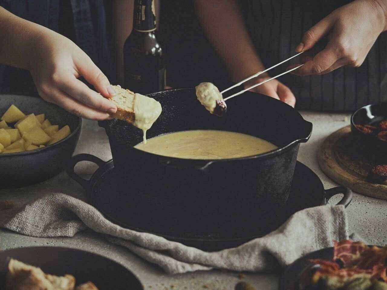 Käsefondue mit Whisky