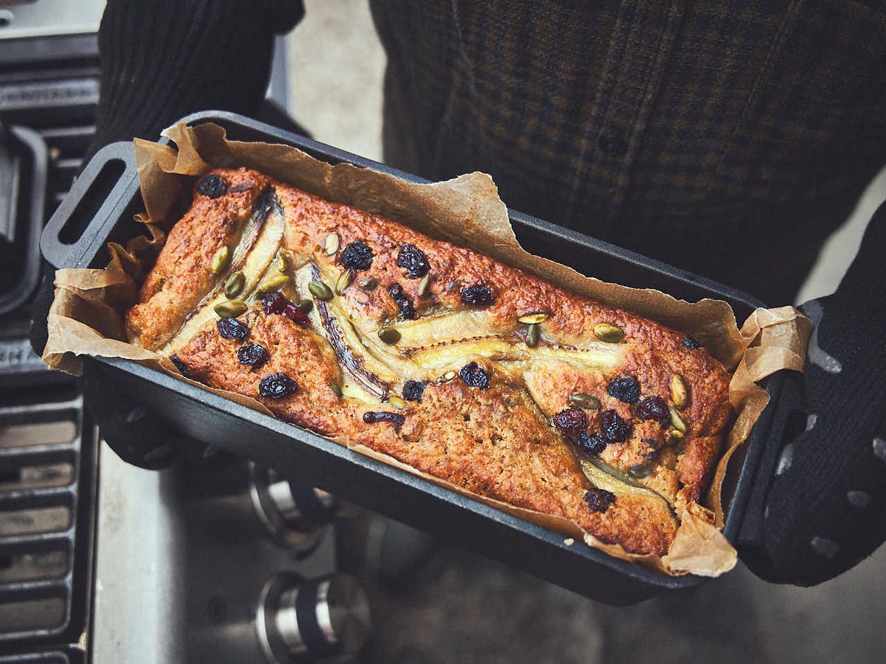 Bananenbrood uit de Dutch Oven