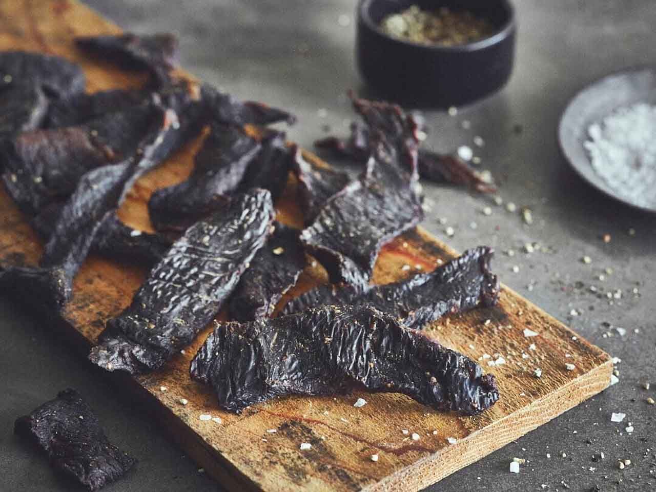 Runder Jerky uit de smoker