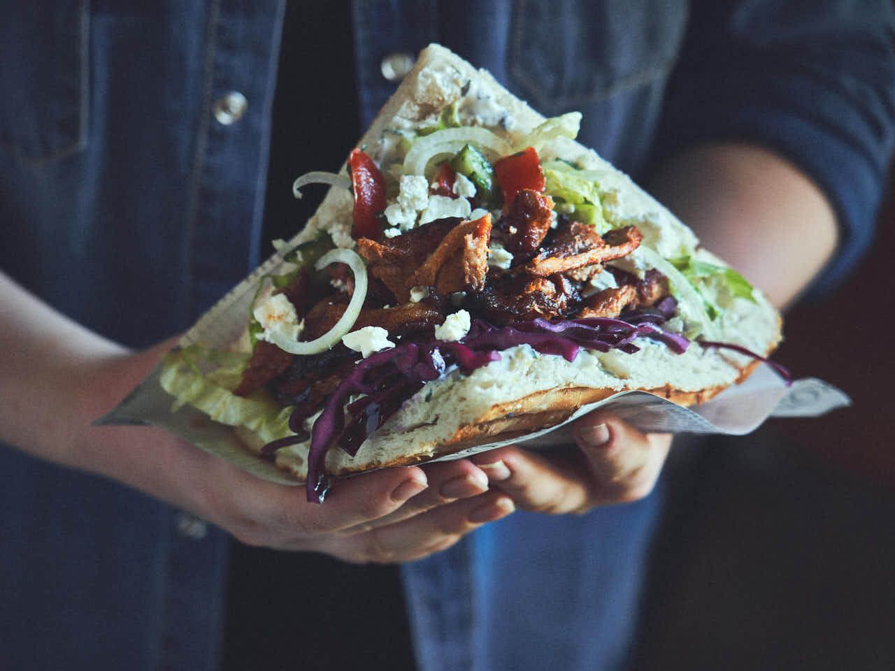 Döner von der Rotisserie