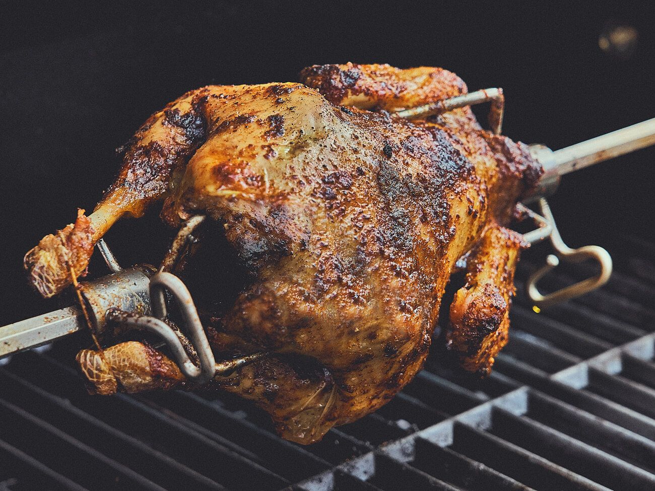 Grillhähnchen von der Rotisserie