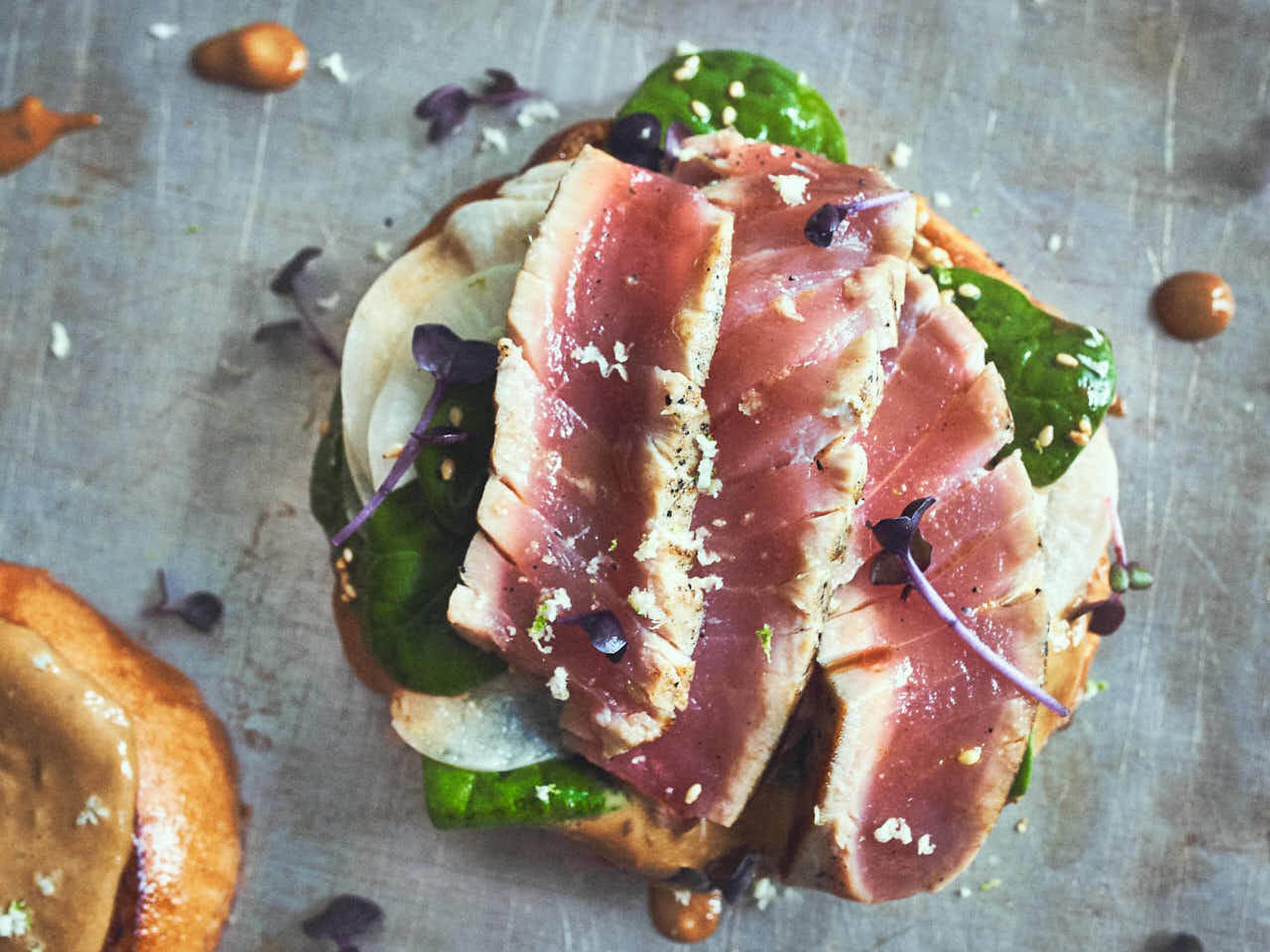 Thunfisch Sandwich vom Grill