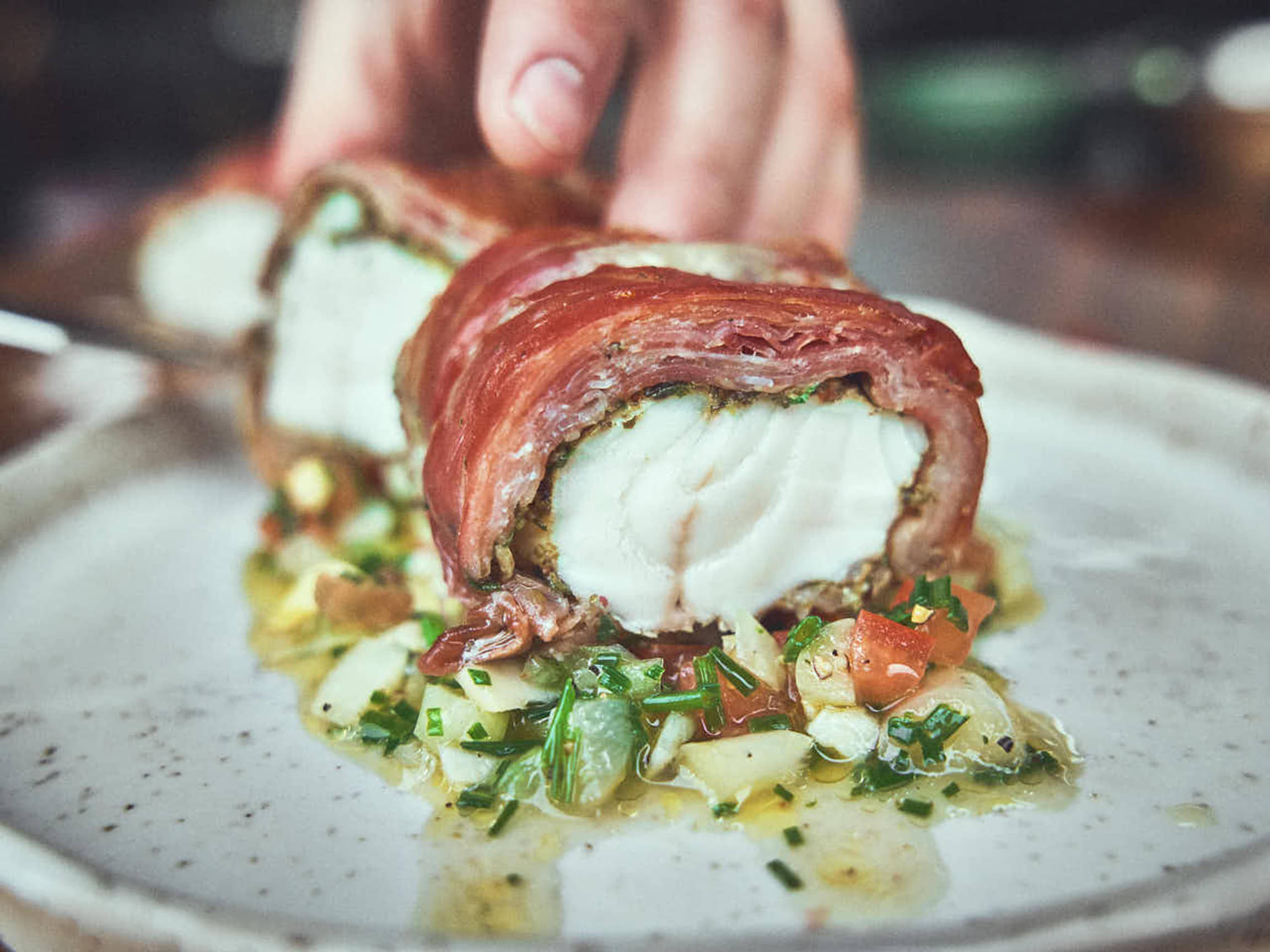 Seeteufel im Speckmantel vom Grill | BURNHARD